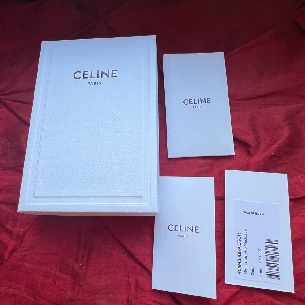 Celine White Box, Booklet and Receipt Holder